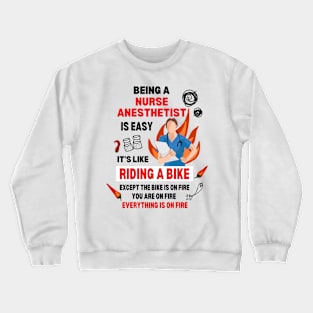 Funny Nurse Anesthesist Squad Dark Humor Joke Nurse Day Crewneck Sweatshirt